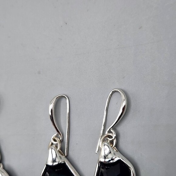 RLM Soho Earrings Lot of 2 Silver / Turquoise Drop Brutalist - Picture 6 of 10